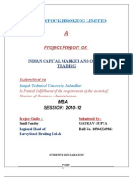 A Project Report On Online Trading Final