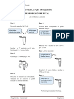 PROTOCOLO PARA EXTRACCIÓN de ADN 