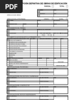 Acta de Recepción Definitiva de Obra de Edificación