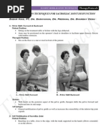 Joint Mobilization Techniques For Sacroiliac Joint Dysfunction