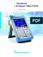 Handheld Spectrum Analyzer R S Fsh3: 100 KHZ To 3 GHZ