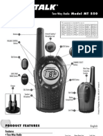 English: Two-Way Radio Model MT 550