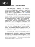 Ensayo Control de Contaminación Del Aire