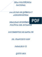 Documentos de Santa Fe y Dictaduras Militares