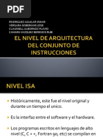 El Nivel de Arquitectura Del Conjunto de Instrucciones