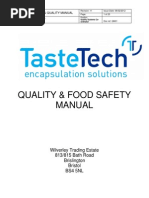 QM01 Quality & Food Safety Manual Iss 11 BRC Issue 6