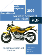 Marketing Analysis of Bajaj Pulsar 220 CC: Babasaheb Gawde Institute of Management Studies