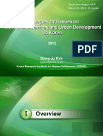 Strategies and Issues On The National Territory and Urban Development in Korea