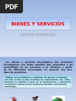 Bienes y Servicios