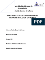 Mapa Tematico de Los Principales Pozos Petroleros de Mexico