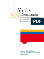 Mayorías Sin Democracia. Desequilibrio de Poderes y Estado de Derecho