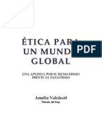 A. Valcarcel. ÉTICA PARA UN MUNDO GLOBAL