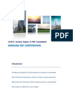 Samsung C&T 1Q2012 Earnings Release