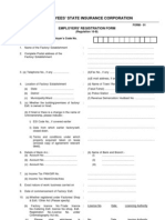 Esic Form01 Employers Registration Form