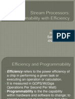 Stream Processors Seminar