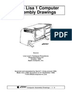 Apple Lisa 1 Computer Assembly Drawings