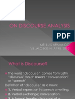 On Discourse Analysis