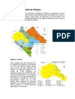 Regiones Del Estado de Chiapas