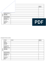 Week: Subject Lesson: Kindergarten Weekly Lesson Plans