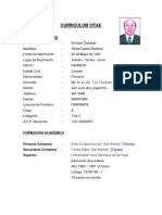 Curriculum Vitae Enrique Oswaldo Santa Gadea