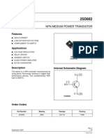 NPN Medium Power Transistor: Features