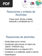 Reacciones y Sintesis de Alcoholes