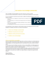 Créer Un Plan de Ventes Et La Stratégie Commerciale