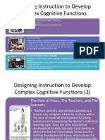 Designing Instruction To Develop Complex Cognitive Functions