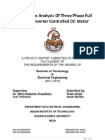 Performance Analysis of Three Phase Full Bridge Converter Controlled DC Motor