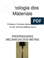 Aula 2 - Propriedades Mecânicas Dos Materiais