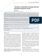 The Association Between Estimated Average Glucose Levels and Fasting Plasma Glucose Levels