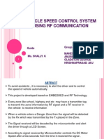 Vehicle Speed Control System Using RF Communication