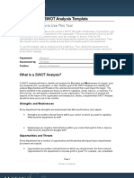 Departmental SWOT Analysis Template HR