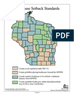 Boathouse Setback Standards by County, Wisconsin