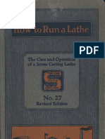 How To Run A Lathe 1928