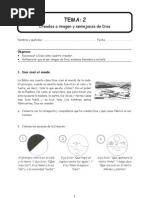 Tema 2 - Creados A Imagen y Semejanza de Dios. Catequista