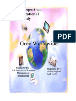 Grey Worldwide: Project Report On Organizational Study @