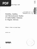 Article - Solubility Stability and Electrochemical Studies of Sulfur-Sulfide Solutions in Organic Solvents