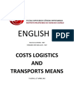 English Ii: Costs Logistics AND Transports Means