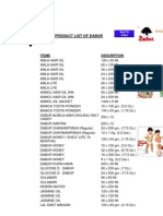 Product List of Dabur