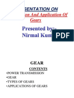 Gears Classification and Application