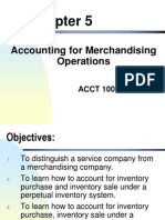 Accounting For Merchandising Operations