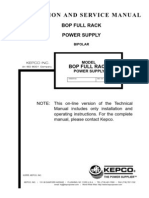 Kepco 36 - 12 - 400W BipolarPowerSupply