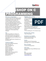 Workshop On C Programming