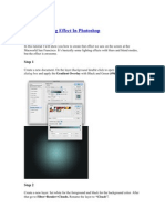 A Cool Lighting Effect in Photoshop