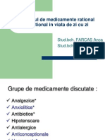 Consumul de Medicamente Rational Vs