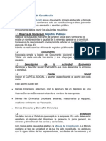 Elaborar La Minuta de Constitución