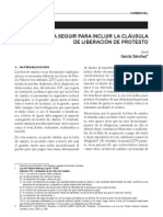 Pautas A Seguir para Incluir La Cláusula de Liberación de Protesto