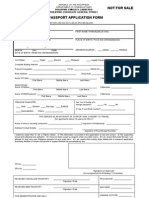 Application Form For A Philippine Passport