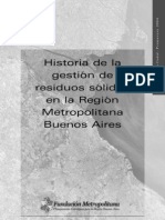 Historia de La Gestión de Residuos Sólidos en La Región Metropolitana Buenos Aires